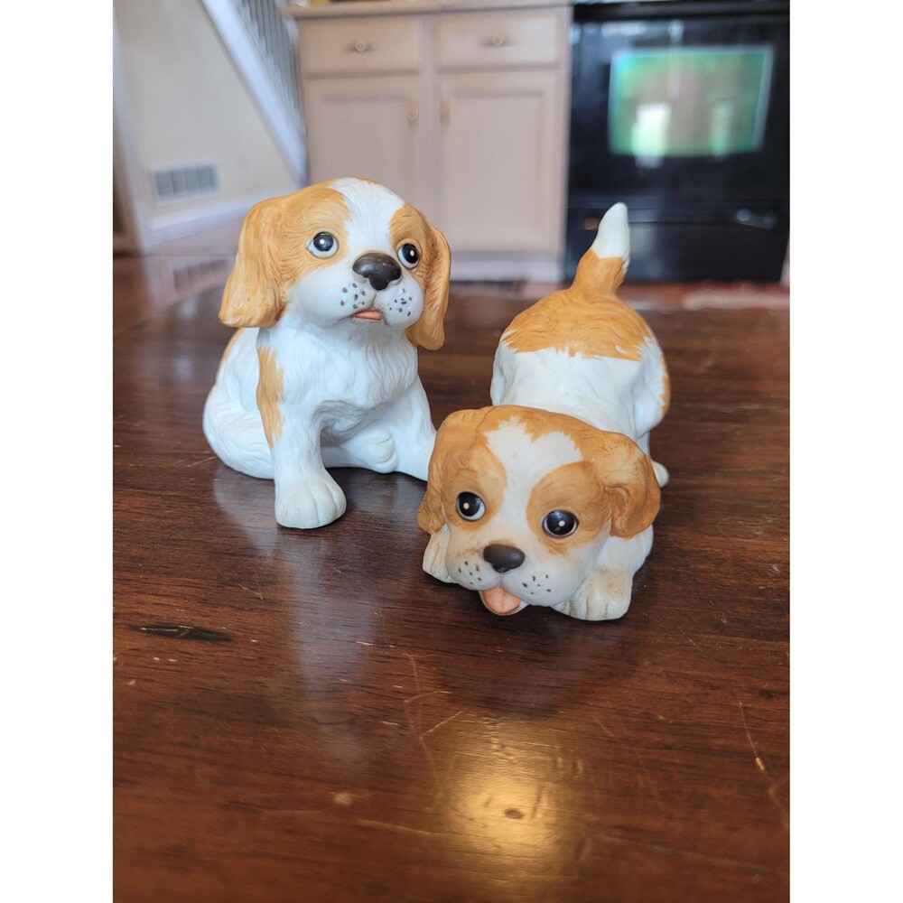 Homco spaniel figurines - set of 2
